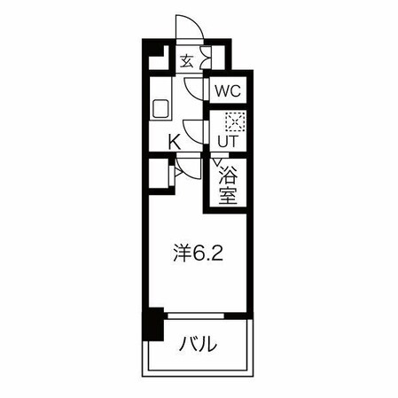 東別院駅 徒歩5分 14階の物件間取画像